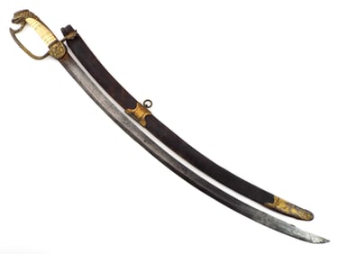 American War of 1812 to Civil War Eagle Head Officer's Sword