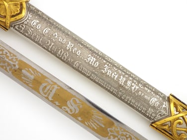 MINT American PRESENTATION M1860 Officers Sword by M.C. LILLEY