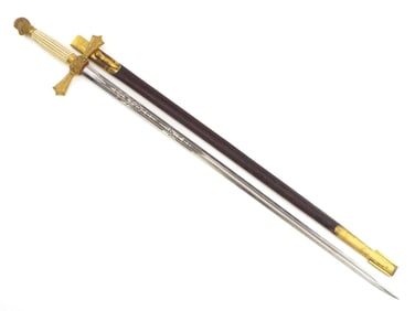 Exceptional Pre Civil War Militia Officers Sword with MINT Blade