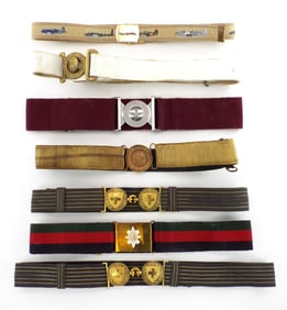 Lot of European Military Belts