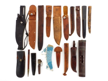 Lot of Leather Scabbards