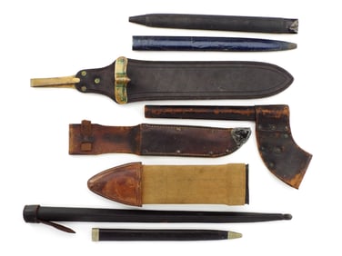Lot of Leather Scabbards