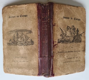 1823 SCENES in EUROPE antique illustrated CHILDRENS BOOK