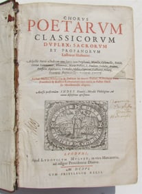1616 LATIN POETRY ANTHOLOGY antique POETARUM CLASSICORUM