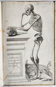1765 ABREGE D'ANATOMIE w/ ENGRAVINGS after Calcar & Vesalius antique LARGE FOLIO