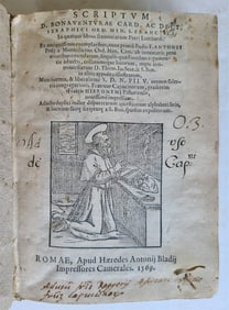 1569 Bonaventura Scriptum sententiarum Petri Lombardi antique VELLUM 16 CENTURY