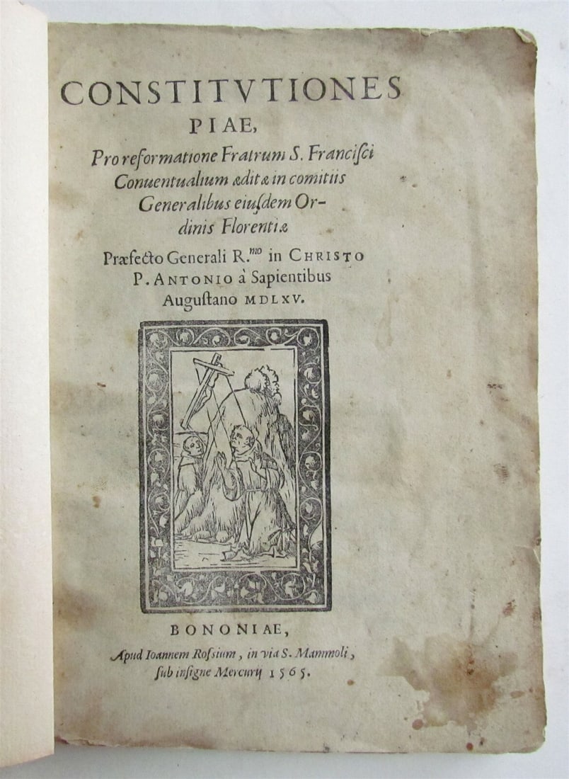 1565 FRANCISCANS ORDER CONSTITUTION antique RARE (1 of 12)