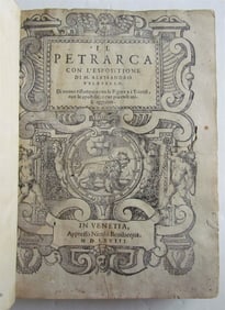 1568 PETRARCA antique ILLUSTRATED 16th CENTURY poetry