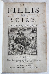 1630 THEATRE PLAY La Fillis de Scire antique IN FRENCH decorative binding
