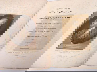 1815 MISCELLANEOUS WORKS of EDWARD GIBSON vol. 3 antique in ENGLISH