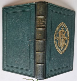 1882 ESQUISSE de ROME CHRETIENNE by P. GERBERT in FRENCH antique FINE BINDING