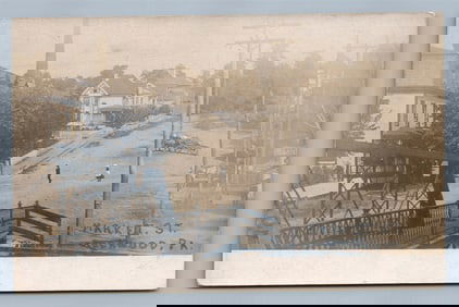 ROCKWOOD PA MARKET STREET ANTIQUE REAL PHOTO POSTCARD RPPC