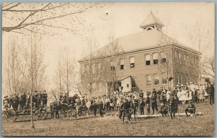 TEANECK NJ CHURCH ANTIQUE REAL PHOTO POSTCARD RPPC
