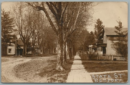 BEDFORD IA STATE STREET ANTIQUE REAL PHOTO POSTCARD RPPC