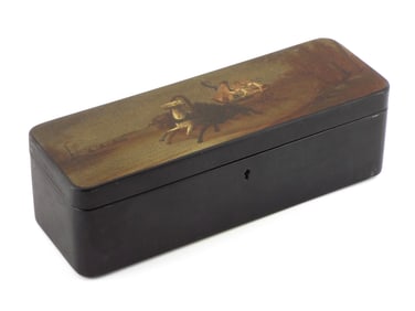 Very RARE Imperial Russian Lacquered and Hand Painted Box by VISHNIAKOV