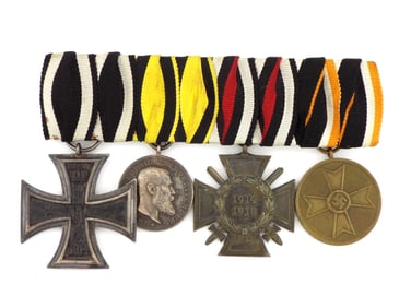 German WWI And WWII Medal Bar For Full Uniform Dress Occasions And Parade.