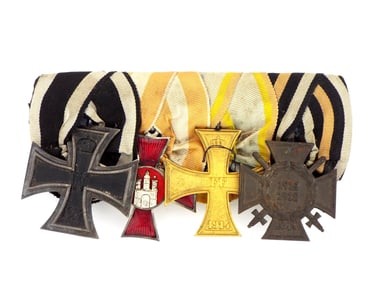 Imperial German WWI Great Medal Bar For Full Uniform Dress Occasions And Parade.