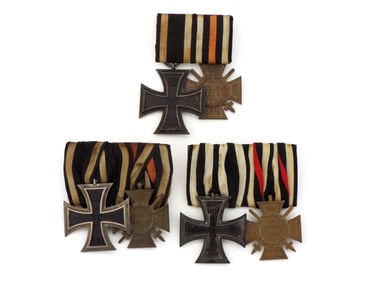 3 Sets Imperial German WWI Great Medal Bars
