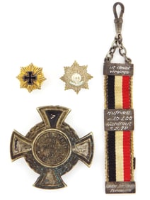 Lot of Imperial German Prussian Watch fob and Pins