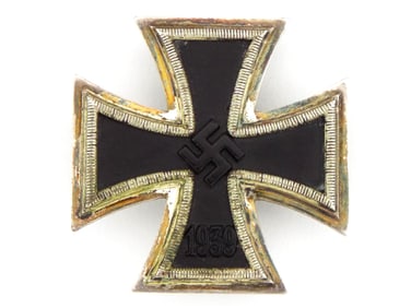 German WWII 1939 First Class Iron Cross B.H. Mayer Kunstpraegeanstallt, Pforzheim