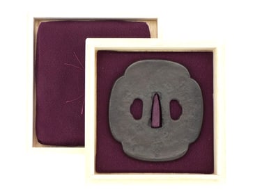 Important 19th c. Saotome School Tenpo Tsuba