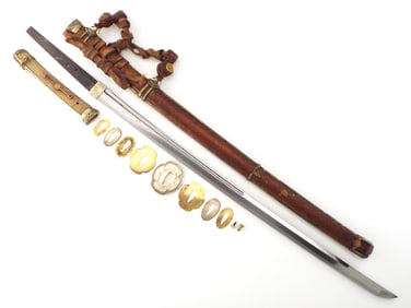Edo Period Samurai Sword in Full Tachi Mounts