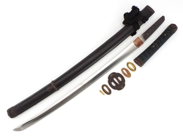 JUMYO Signed Edo Period Samurai Wakizashi