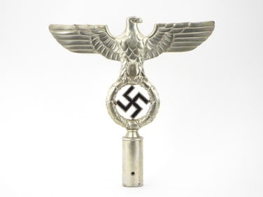 Excellent German WWII NSDAP  Flag Pole Finial Topper RZM M3/27