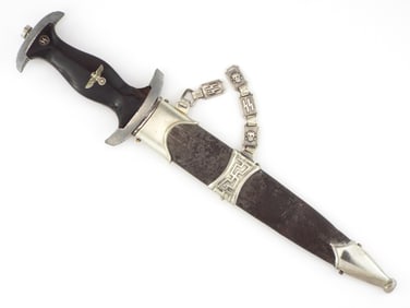 German WWII Model 1936 Officer's Chained SS Dagger.