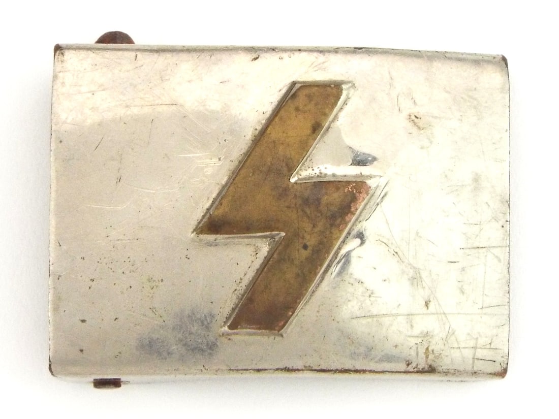 German WWII Deutsches Jungvolk DJ Single Rune Belt Buckle: German WWII Deutsches Jungvolk DJ Single Rune Belt Buckle