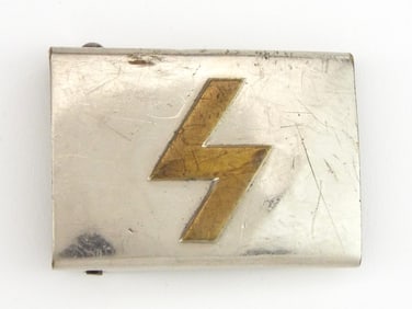 German WWII Deutsches Jungvolk DJ Single Rune Belt Buckle