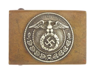 Early German WWII SA Brass Buckle
