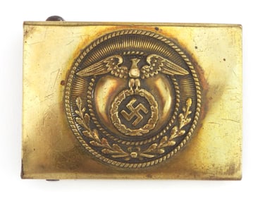 Early German WWII SA Brass Buckle