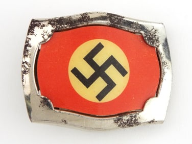 German WWII Small HJ Buckle Marked to Reverse