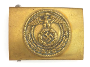 Early German WWII SA Brass Buckle