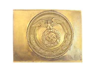 Early German WWII SA Brass Belt Buckle
