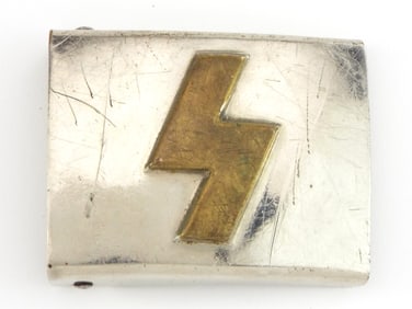 German WWII  DJ Single Rune Belt Buckle RZM KH24