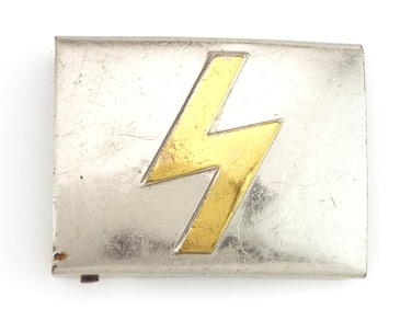 German WWII Deutsches Jungvolk DJ Single Rune Belt Buckle