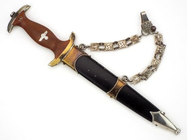 German WWII Chained NSKK MARINE Dagger Gilt Fittings EICKHORN SOLINGEN RZM M7/66