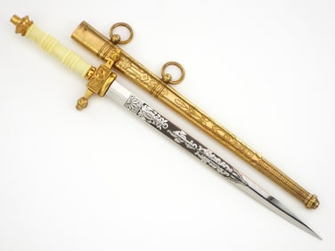 Near MINT Dutch WWII Naval Officers Navy Dirk Dagger