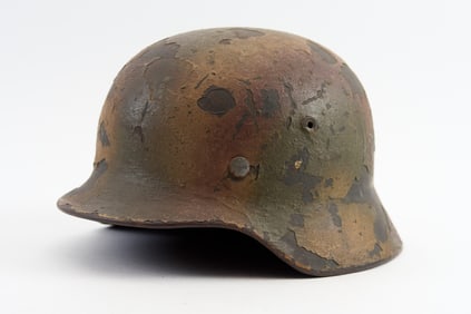 German WWII M40 Normandy Camouflage Helmet – ET62 EISENHÜTTENWERKE THALE.