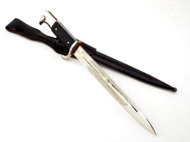 VERY GOOD German WWII Etched Dress Bayonet by WKC SOLINGEN