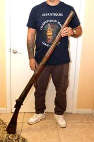 Massive Unusual Islamic Ottoman Turkish Miquelet Wall Gun