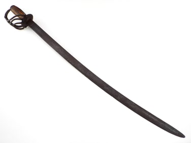 Spanish Colonial Espada Ancha Iron Mounted Sword.