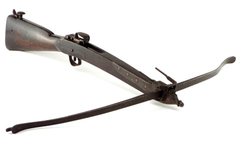 Antique 18th C. English Crossbow by William Barker of Wigan, circa 1765.