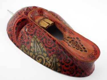 Balinese Hand Carved Wood Mask Screaming Demon