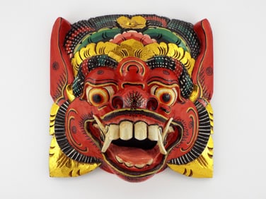 Balinese Mask Hand Carved Wood