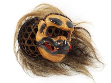 Balinese Carved Wooden Monkey Mask
