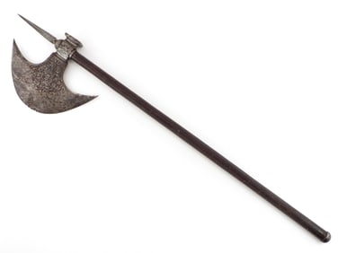 Antique Mughal Indian Tabar Fighting Axe