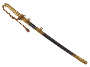 FINE and RARE Japanese WWII Naval General Sword with Samurai Blade